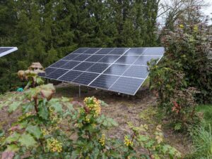 Solar Panels in the garden